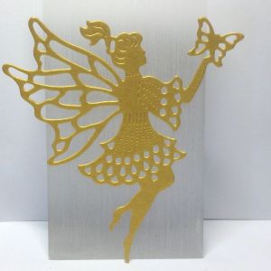 Scrapki ażur FAIRY 9x9 cm metallic gold (220gr ) -1 szt
