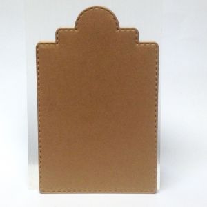 Scrapki TAGI  8,2x5,2cm lt.brown  - 5 szt  (280gr ) -1 op